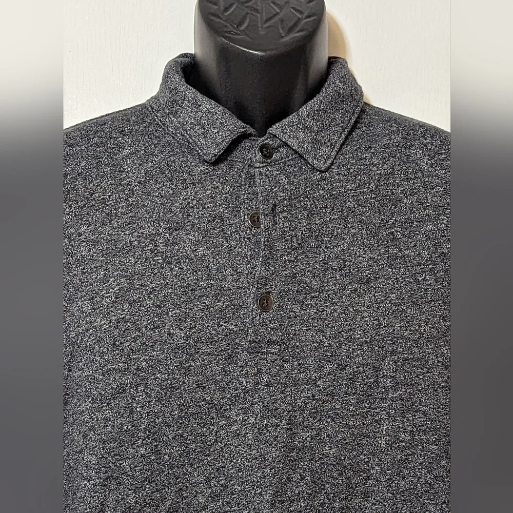 Men's Banana Republic Polo Short Sleeves Gray Size XL